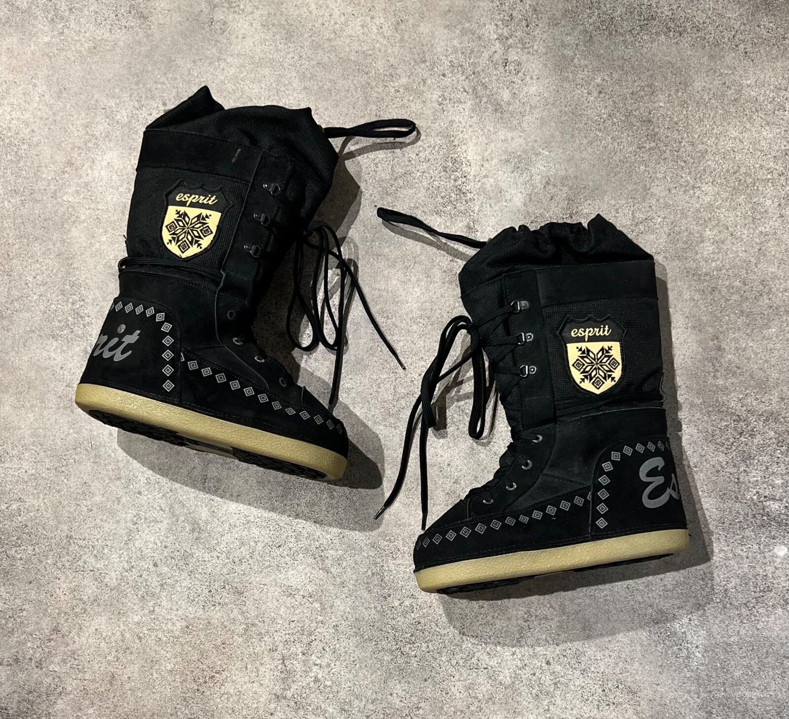 esprit moon boot style vintage boots