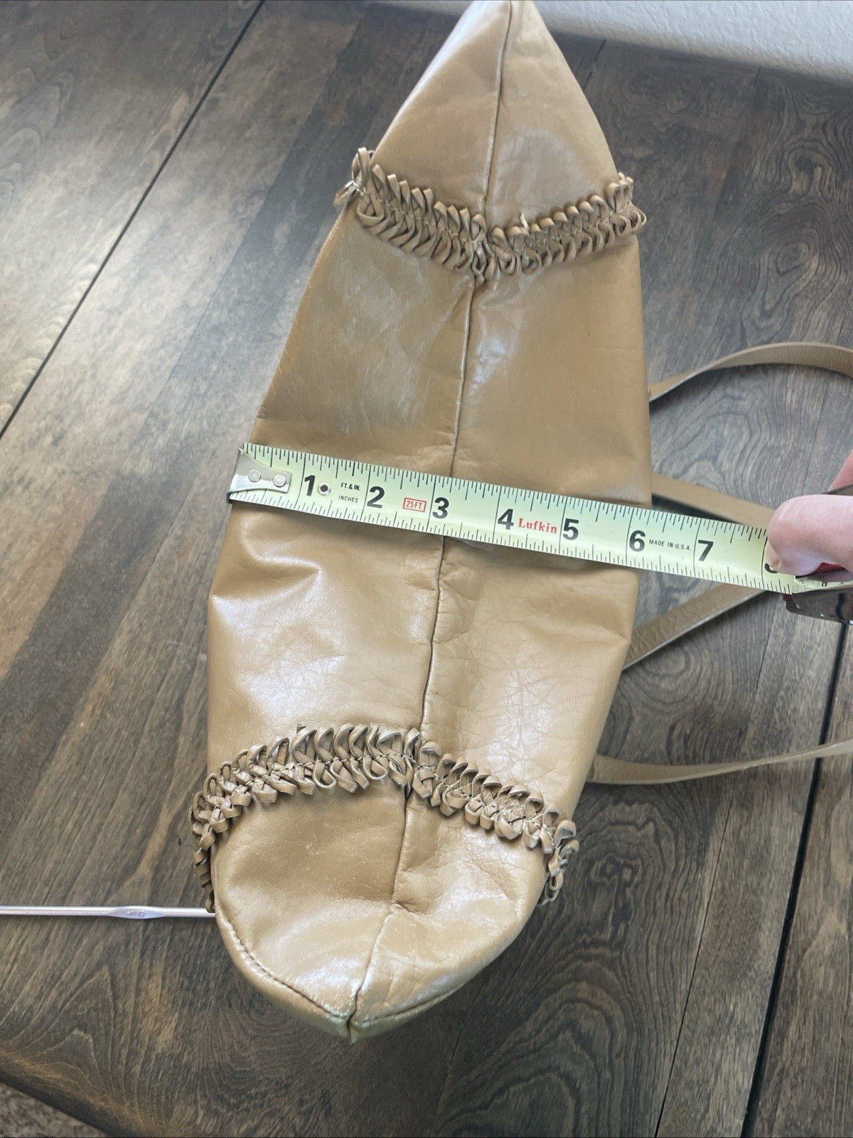 Nordstrom 1980s Shoulder Bag Fringe Camel Leather