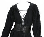 Tom Ford for Gucci F/W 2002 Collection Fox Trim Sweater with Leather Obi Belt 44