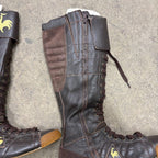 Vintage Le Coq Sportif Genuine Leather Boxing Boots Brown 39