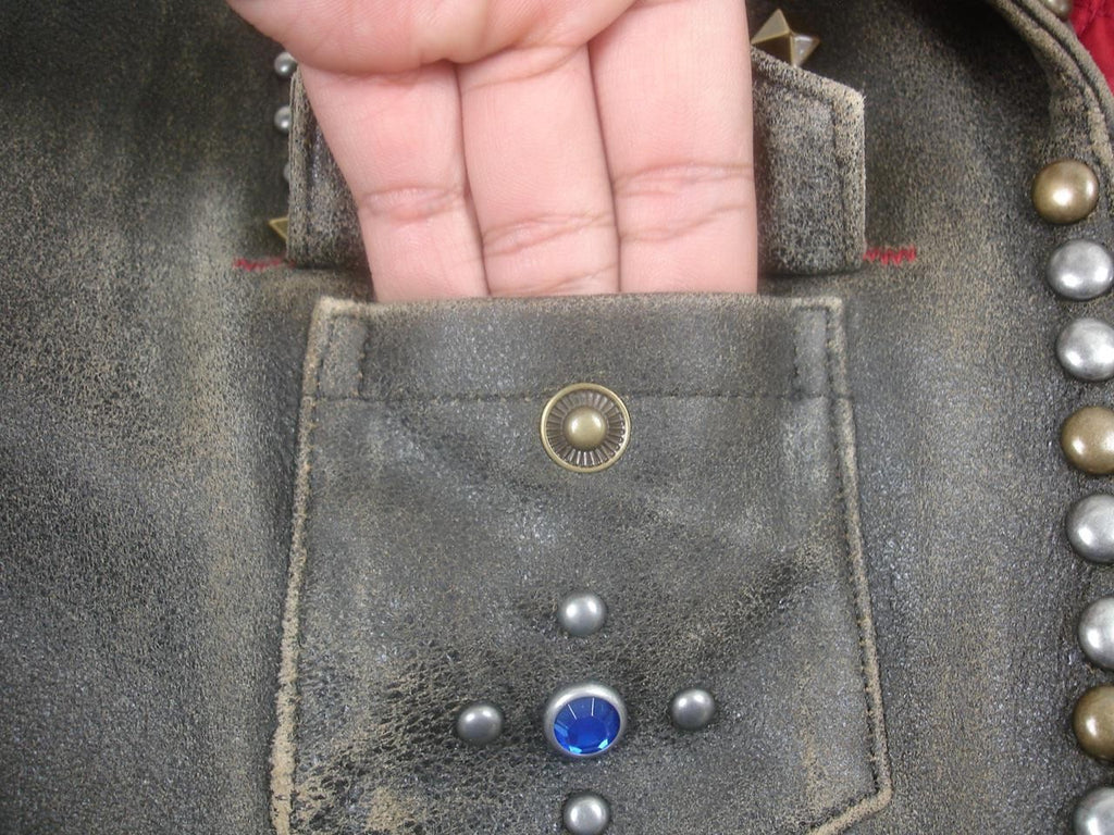 Double D Super Chief Biker Jacket Brown Leather Large