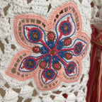 Chloe Fringed Embroidered Crochet Poncho $1795 Size M NWT Rare