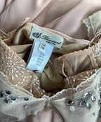 BLUMARINE S/S 2004 EMBELLISHED LACE TRIM DRESS SZ 44