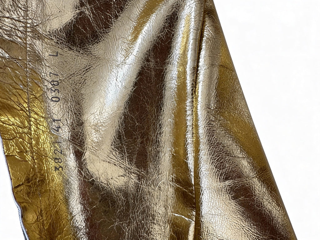 Vintage Roberto Cavalli Early-2000s Gold Baroque Brocade Boots