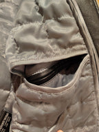 Vtg 90s Wilsons Black Leather Jacket Sz Small Fitted w/Belt Removable Thinsulate