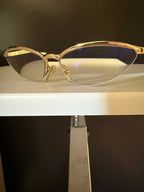 Gianfranco Ferre 1990's VINTAGE Cat Eye Sunglasses 191/S 012 Gold Half Rim