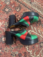 Vintage 1970s Leather Platforms