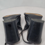Gucci 1990s Black Leather Slingback Sandals Size 8.5