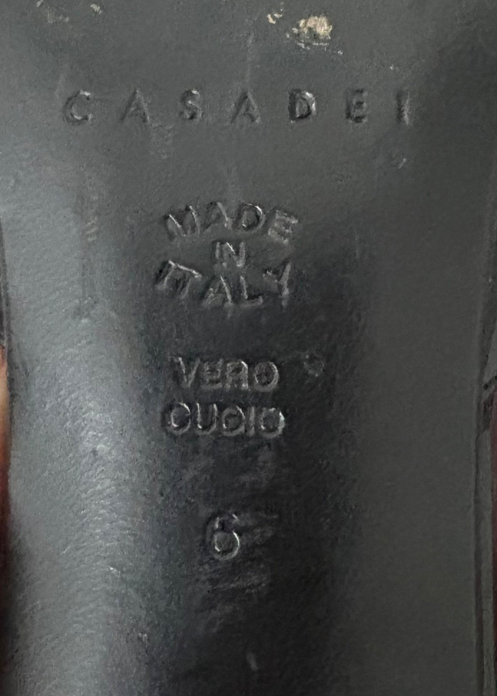 CASADEI Black Kitten Heel Mules Made in Italy - Size 6