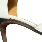 Ralph Lauren Cap-Toe Spectator Heels Navy Ivory Italian Leather 6.5