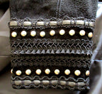 Cripple Creek Black Suede Studded Western Jacket Small