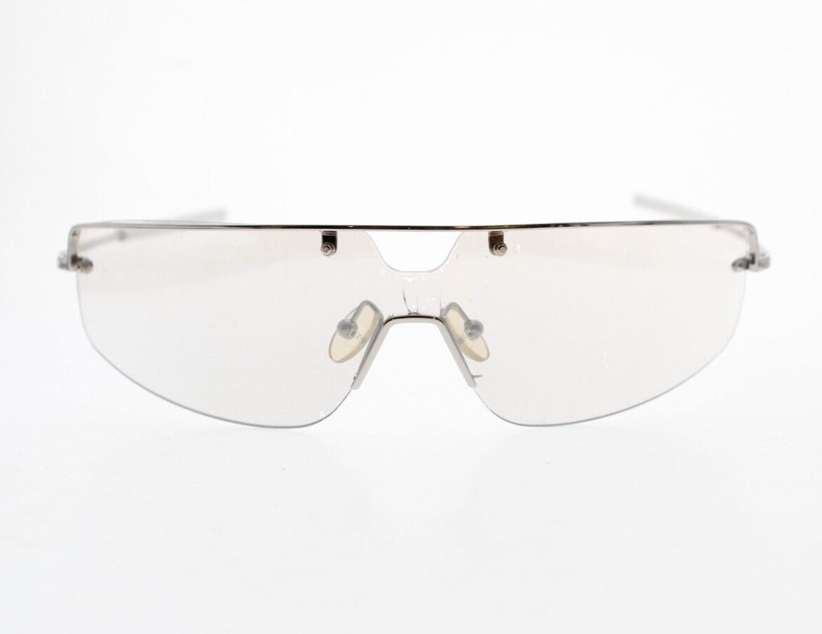 VINTAGE GIANFRANCO FERRE GF58703  SHIELD METAL SUNGLASSES 120 MM ITALY