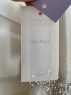 Vera Wang Long Formal Gown Mermaid Tulip Wedding Dress Size 6 Champagne NEW