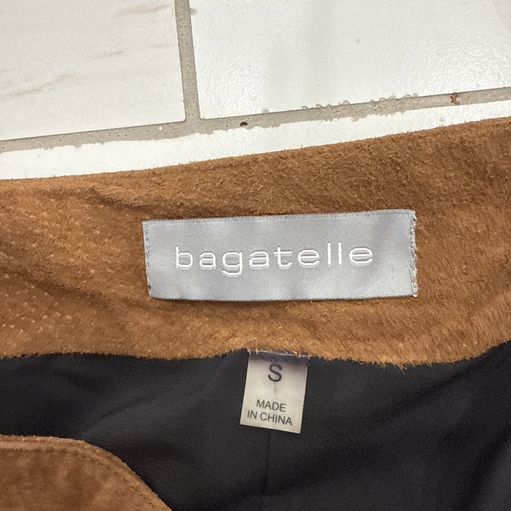 Vintage Bagatelle Skirt Brown Suede Leather studded Size S
