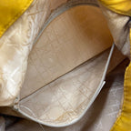 Vintage Christian Dior Yellow Nylon Shoulder Bag - Made in Italy