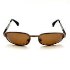 Ralph Lauren Oval Sunglasses 912/N/S VTG Brown Metal Designer Frame & Lens 55-20