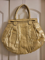 Zagliani Python Handbag