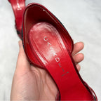 Casadei Y2K Leather Pointed Toe Stiletto Pumps Red Size 9