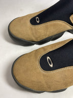 Vintage Y2K Oakley Flesh Slip-On Shoes Mens Size 11.5 Brown Suede Leather Rare