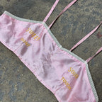 1940s Embroidered Lingerie Set Pink