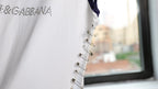 Dolce & Gabbana Vintage Purple Runway Pin Logo Outline Tank Top (S/S 2001 )