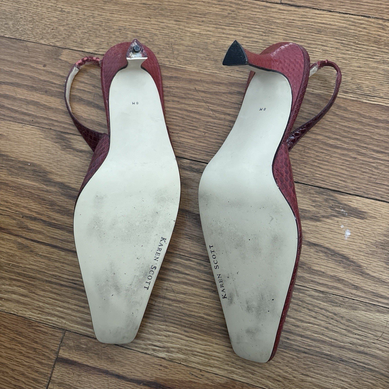 Vintage Snakeskin Kitten Heels