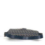 Vintage Fendi Zucchino Navy Blue FF Monogram Baguette Shoulder Bag