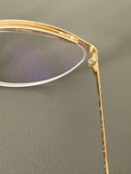 Gianfranco Ferre 1990's VINTAGE Cat Eye Sunglasses 191/S 012 Gold Half Rim