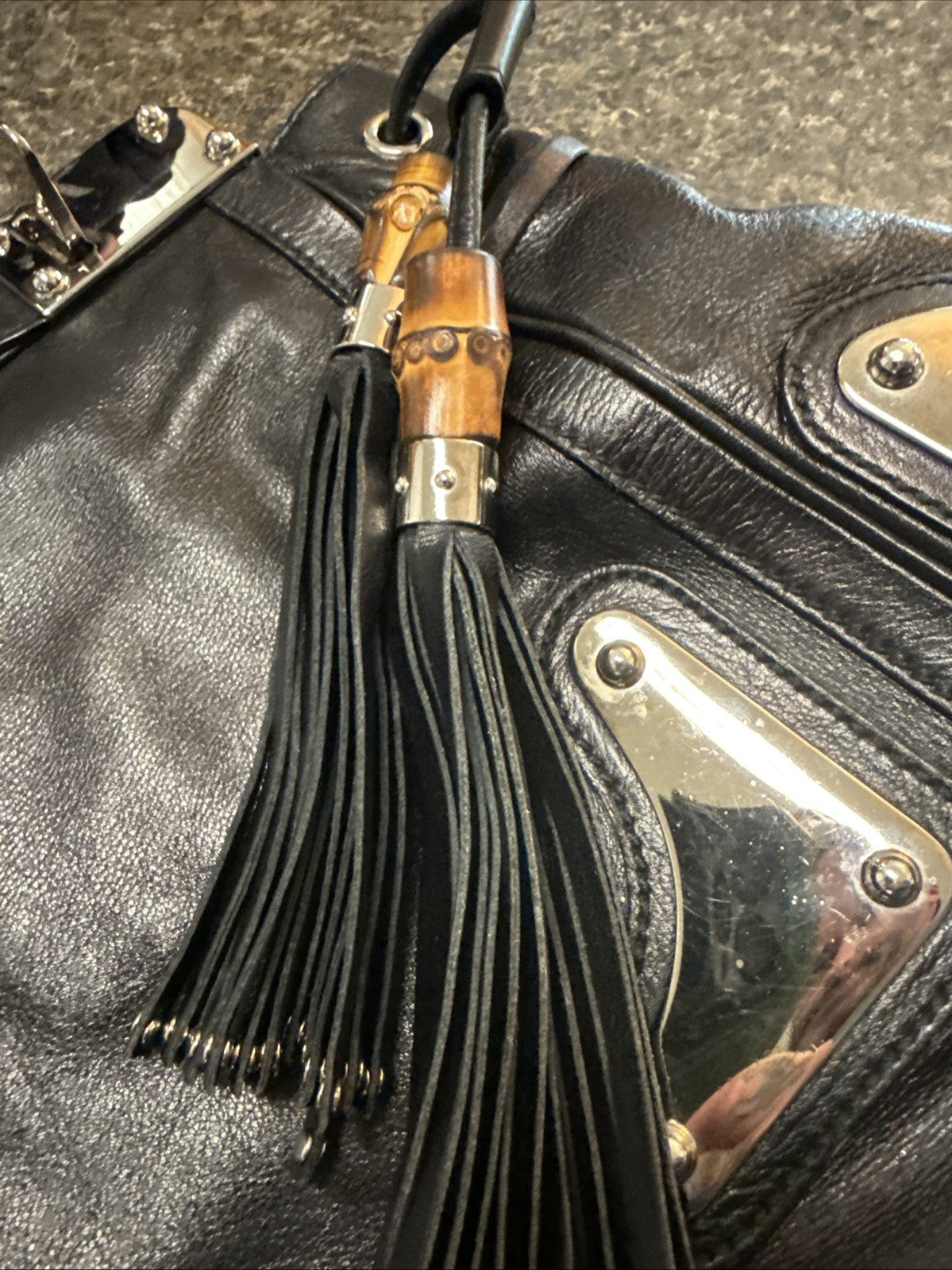 Gucci  Leather Indy Hobo Bag
