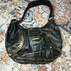 Isabella Fiore Boho Black Shoulder Bag
