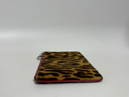 Vtg Christian Dior by John Galliano Leopard Print Pony Hair Clutch Bag