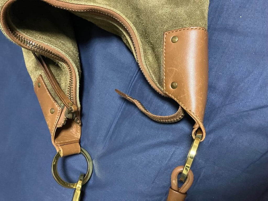 Gucci Brown Suede Hobo Bag