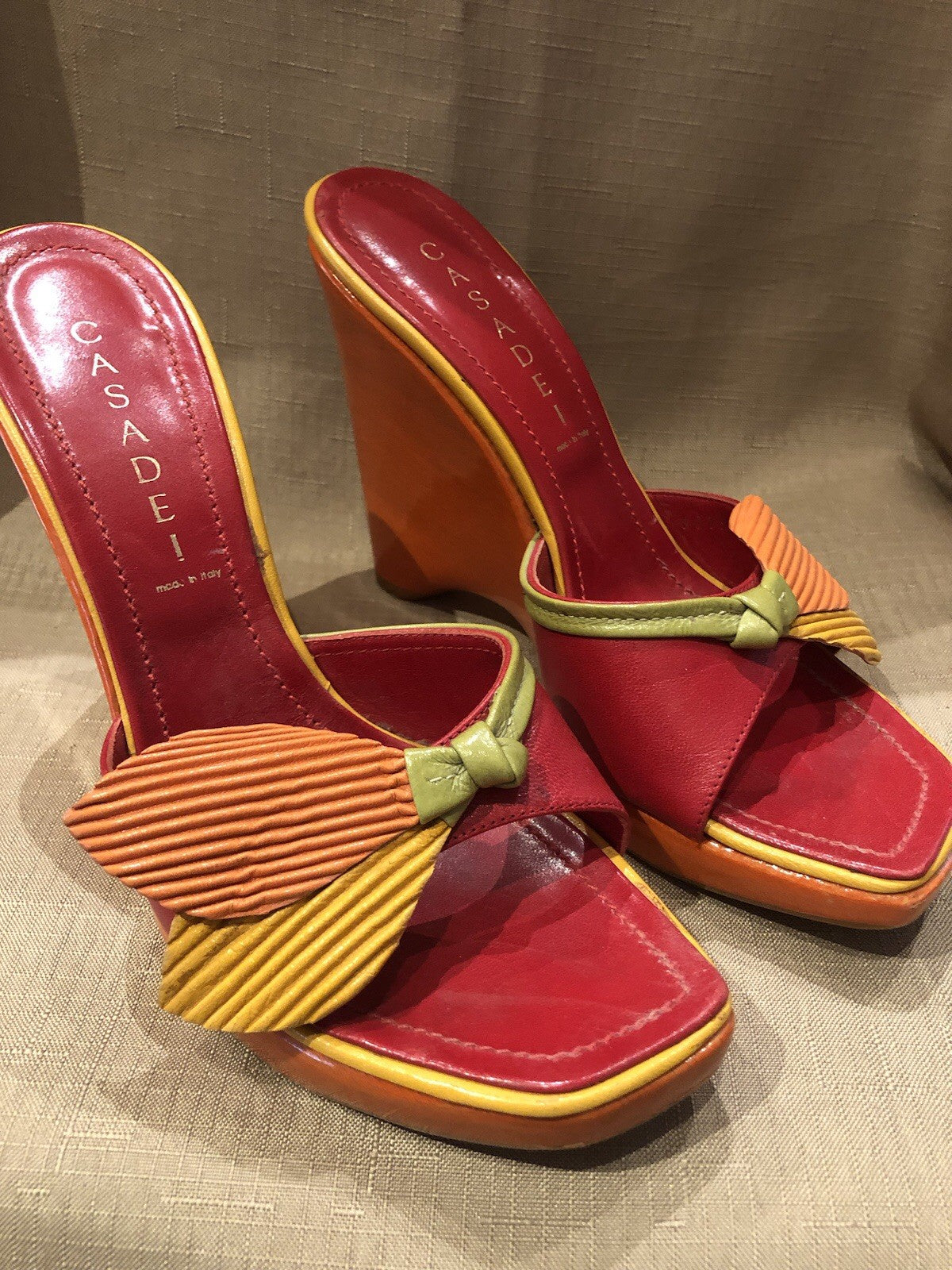 Casadei Vintage Platform Shoes Size 38