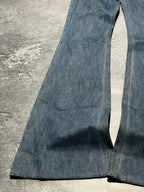 Vintage Dolce & Gabbana Blue Flare Jeans Y2K Denim Bell Bottoms Made Italy Sz 40