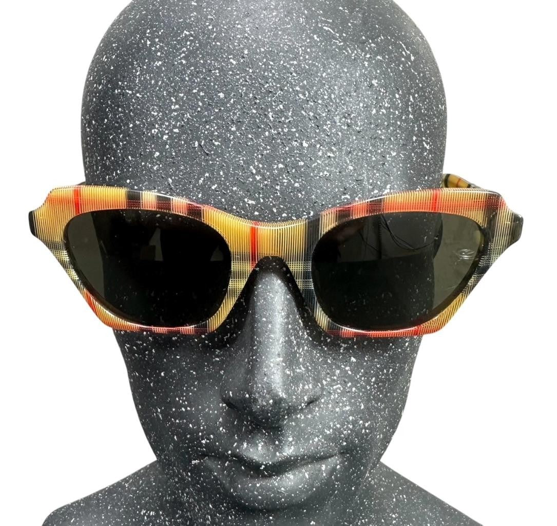 BURBERRY Vintage Check B 4283-F 3778/3 49[_]21 140 3N Sunglasses Made in Italy
