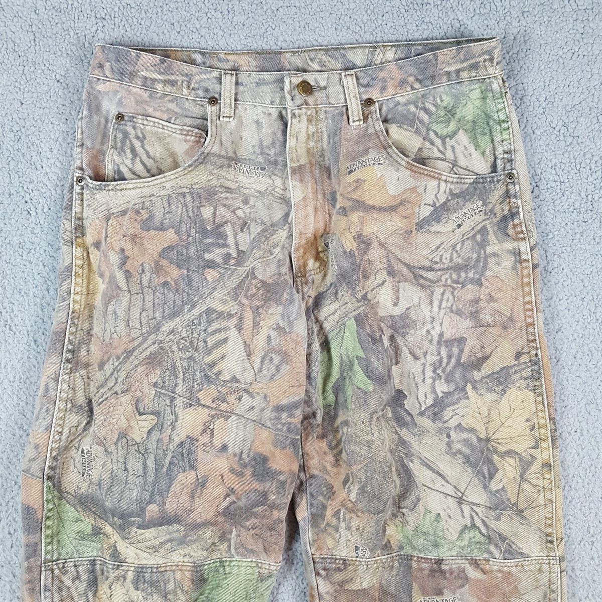 Wrangler Y2K Camo Double Knee Work Pants Size 34x31