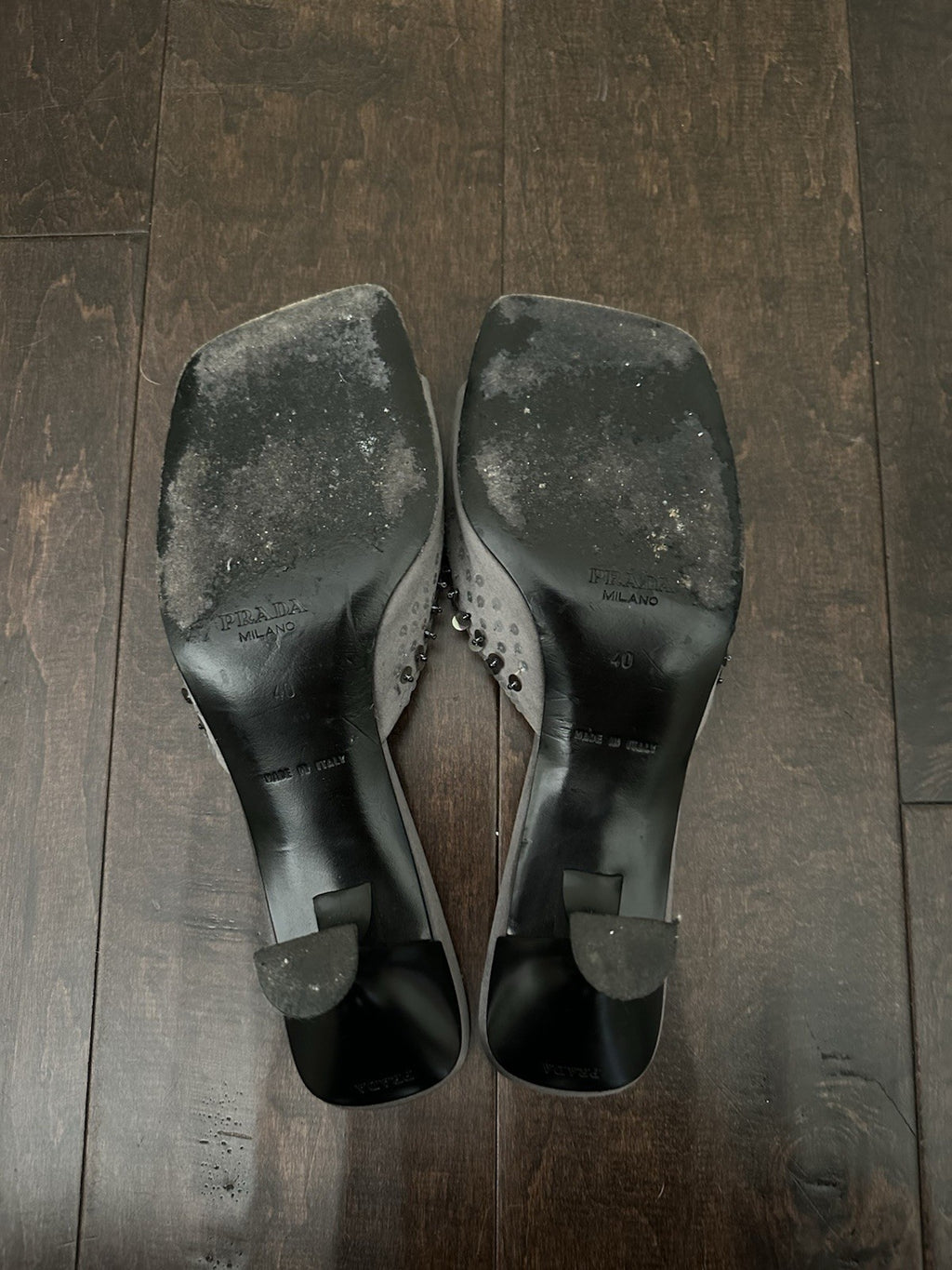 Prada Sequin Paillette Embellished Heels