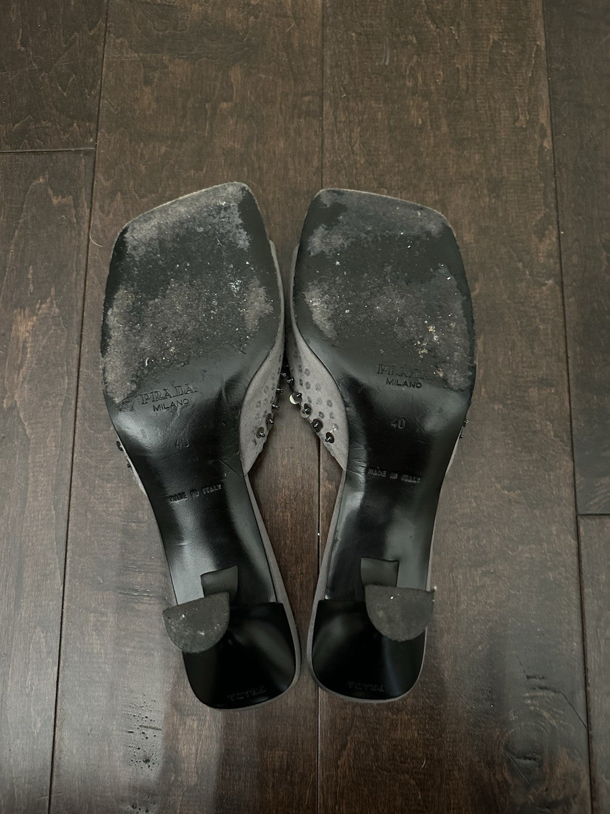 Prada Sequin Paillette Embellished Heels