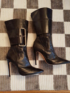 Brand New Authentic Manolo Blahnik Kid Leather Boots 39