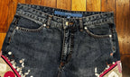 Escada 1970s Embellished Bell Bottom Jeans Size 29