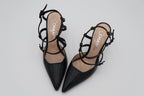 Vintage Chanel Strappy Pointed Toe Heels