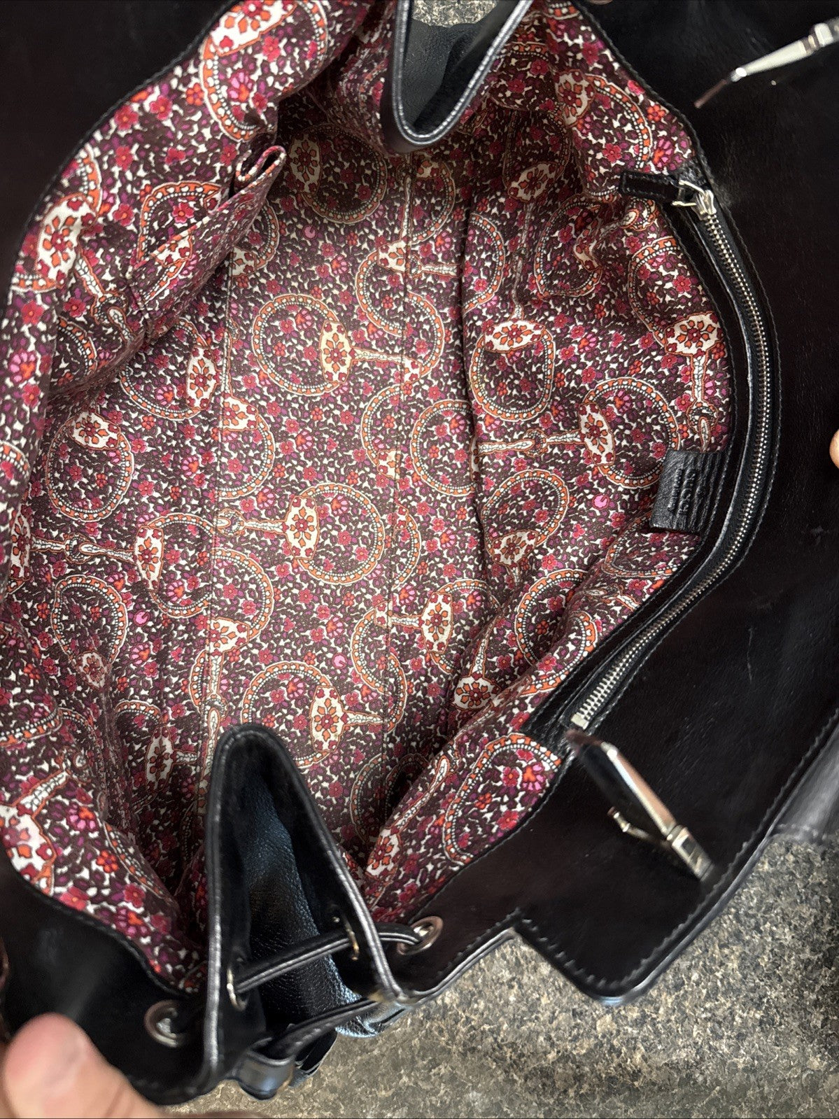 Gucci  Leather Indy Hobo Bag