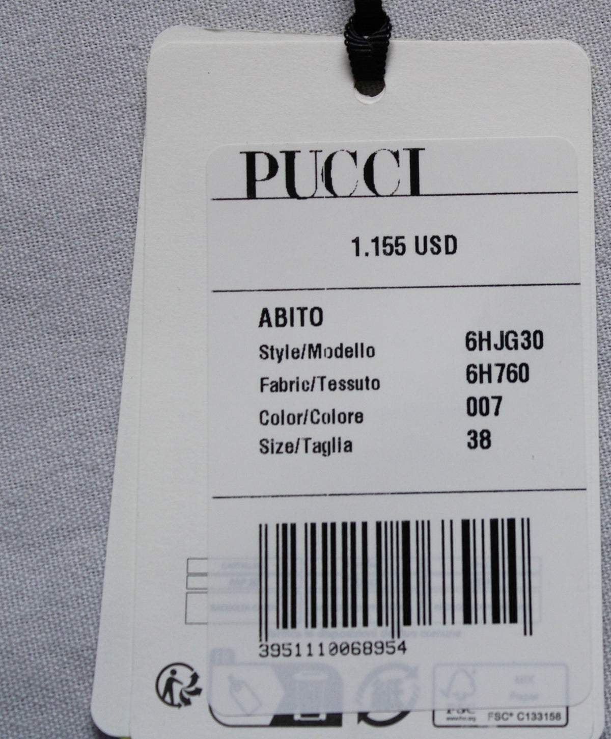 Pucci Beige Marmo Print Pleated Mesh Mini Dress