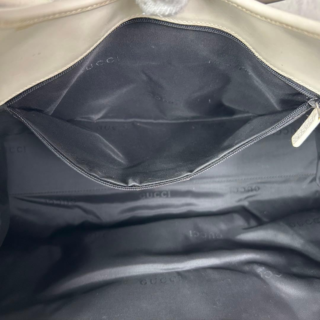 Gucci Jackie Shoulder Bag GG Canvas Leather Black