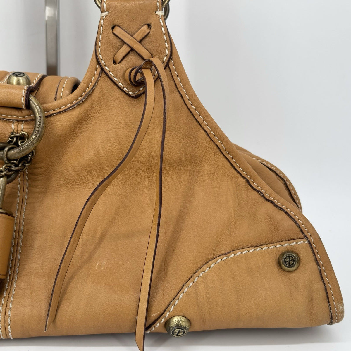 Francesco Biasia Vintage Handbag Tote Y2K Leather authentic From Japan