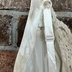 Vtg Victoria's Secret Slip Dress Chemise Sz S Ivory Lingerie 90s Coquette Bridal