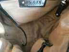 Be&D Women's Gray Leather Shoulder Bag Crossbody