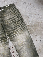 Vintage 2000s Roberto Just Cavalli Monogram Flare Denim Pant Bootcut Print