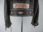 Double D Super Chief Biker Jacket Brown Leather Large
