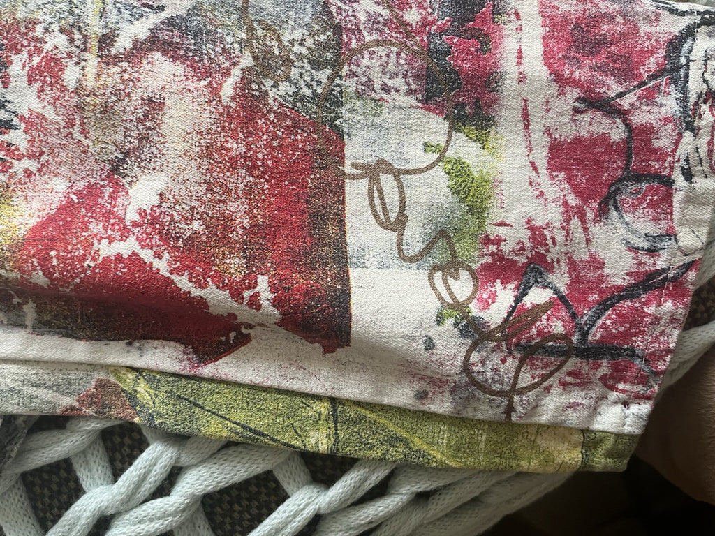 Rare Find!! Roberto Cavalli Rose Leopard Graffiti Jeans Small